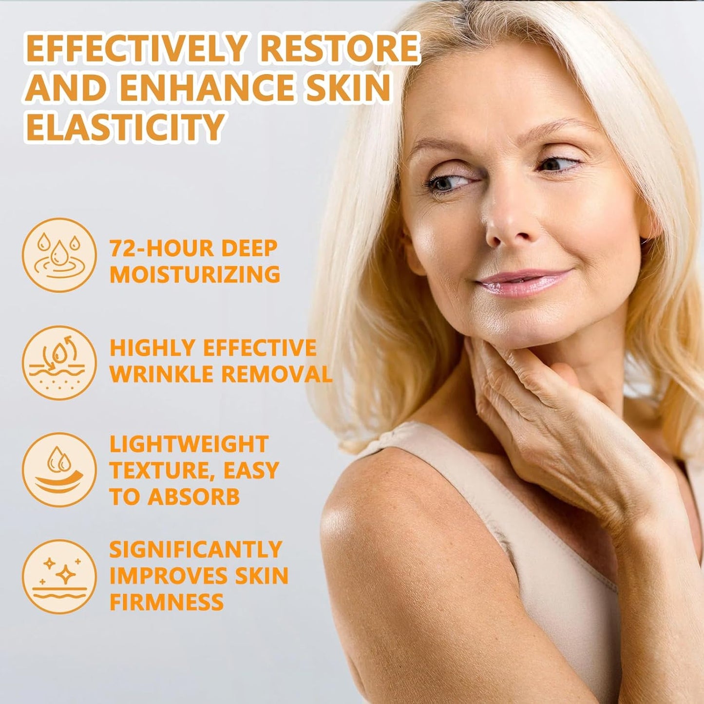 Bee Venom Wrinkle Removal Cream, Anti-Aging, Restore and Enhance Skin Elasticity, Natural and Non-Irritating, Suitable for Sensitive, Dry, Oily Skin