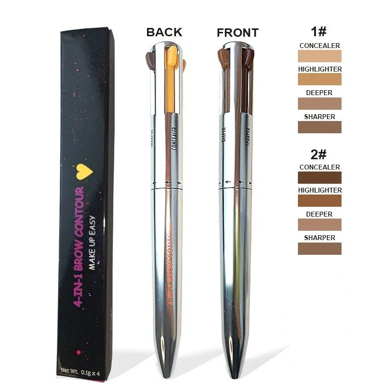 4 In 1 Waterproof Makeup Pen Eyebrow Pencil