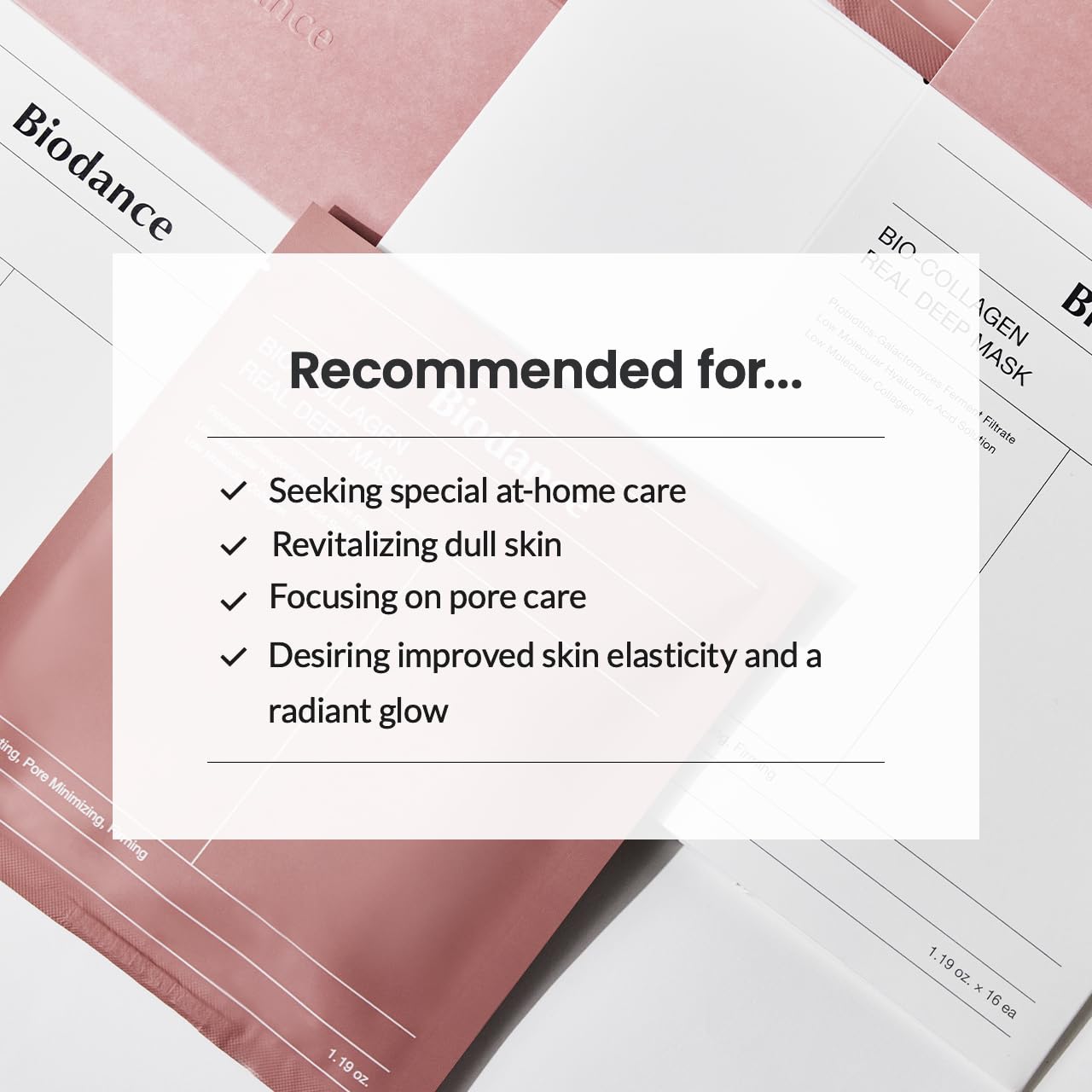 BIODANCE Bio-Collagen Real Deep Mask, Hydrating Overnight Hydrogel Mask, Pore Minimizing, Elasticity Improvement