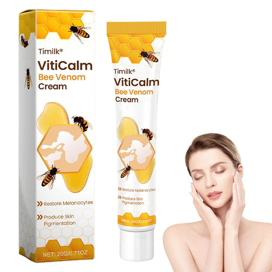 Bee Venom Cream, Vitiligo Bee Venom Skin Treatment Cream, Vitiligo Care cream Hydrating Moisturizing for All Men and Women's Skin Types