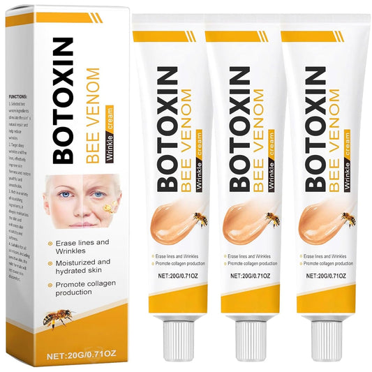 Bee Venom Wrinkle Removal Cream, Anti-Aging, Restore and Enhance Skin Elasticity, Natural and Non-Irritating, Suitable for Sensitive, Dry, Oily Skin